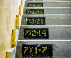gray concrete stairs inside building